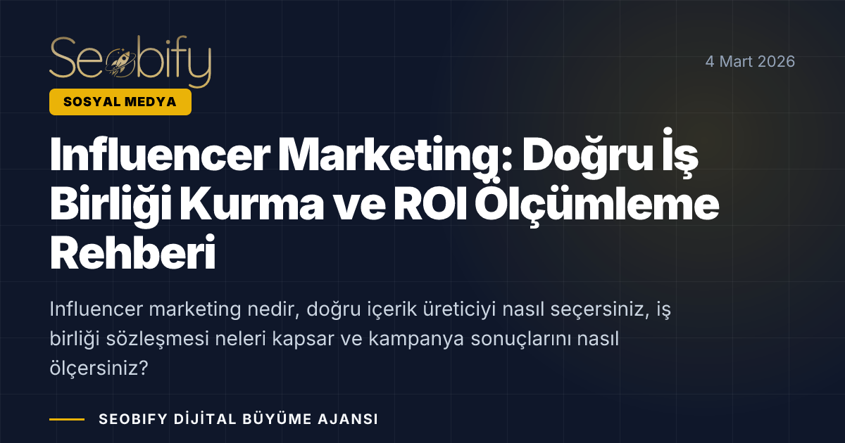 Influencer marketing iş birliği sürecini gösteren, içerik üretici ve marka ilişkisi illüstrasyonu