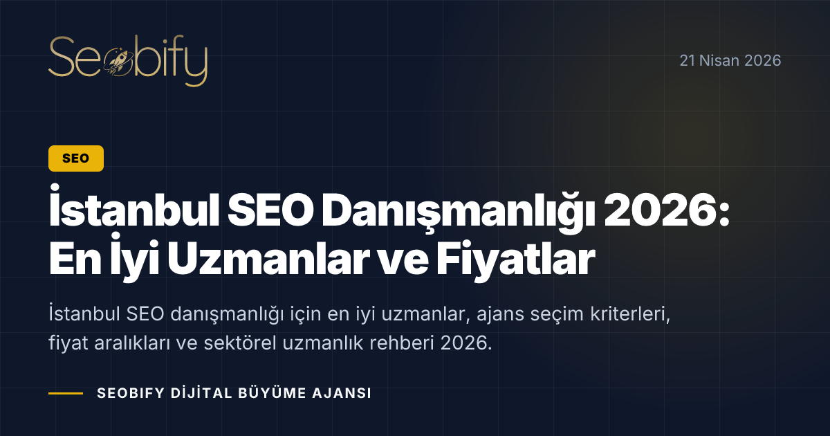 İstanbul SEO danışmanlığı toplantısı ve strateji görseli