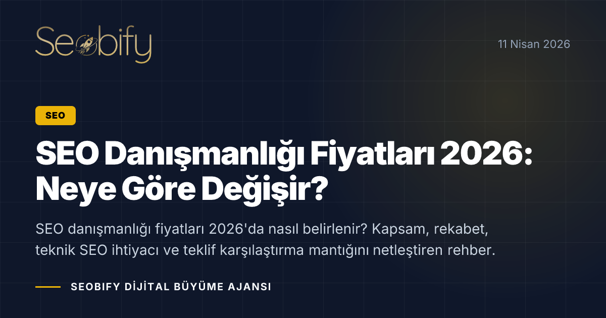 SEO danışmanlığı fiyatlandırması, teknik analiz ve büyüme planını temsil eden illüstrasyon