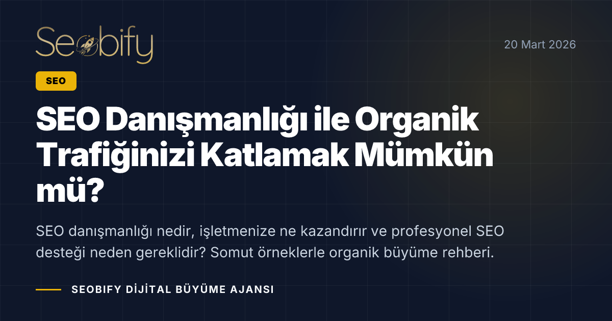 SEO danışmanlığı sürecini gösteren, organik trafik artışı ve anahtar kelime analizi illüstrasyonu