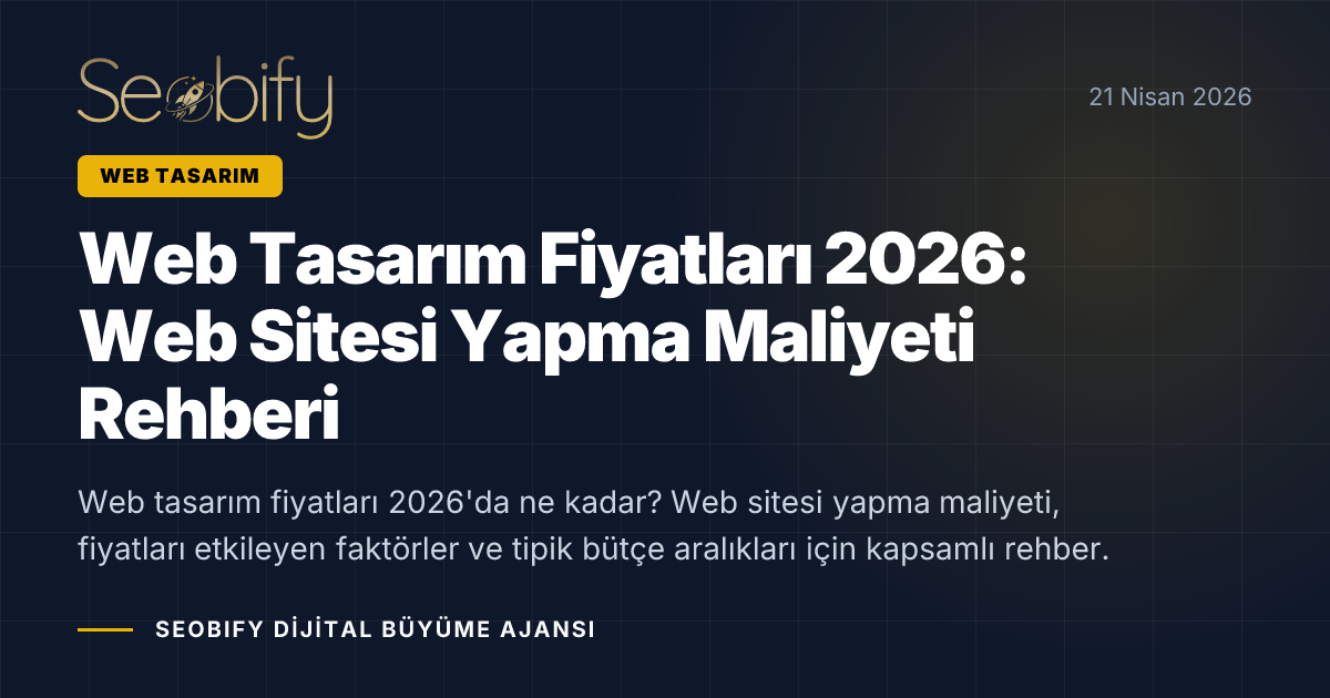 Web tasarım fiyatları ve maliyet hesaplama görseli